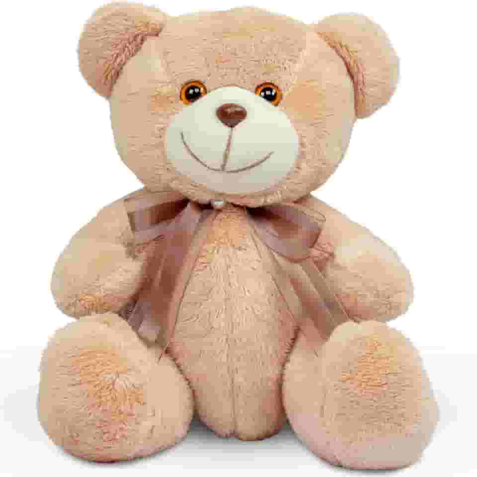 Ursinho de Pelúcia Antialérgico para Decoração 20cm (Caramelo/Marrom)
