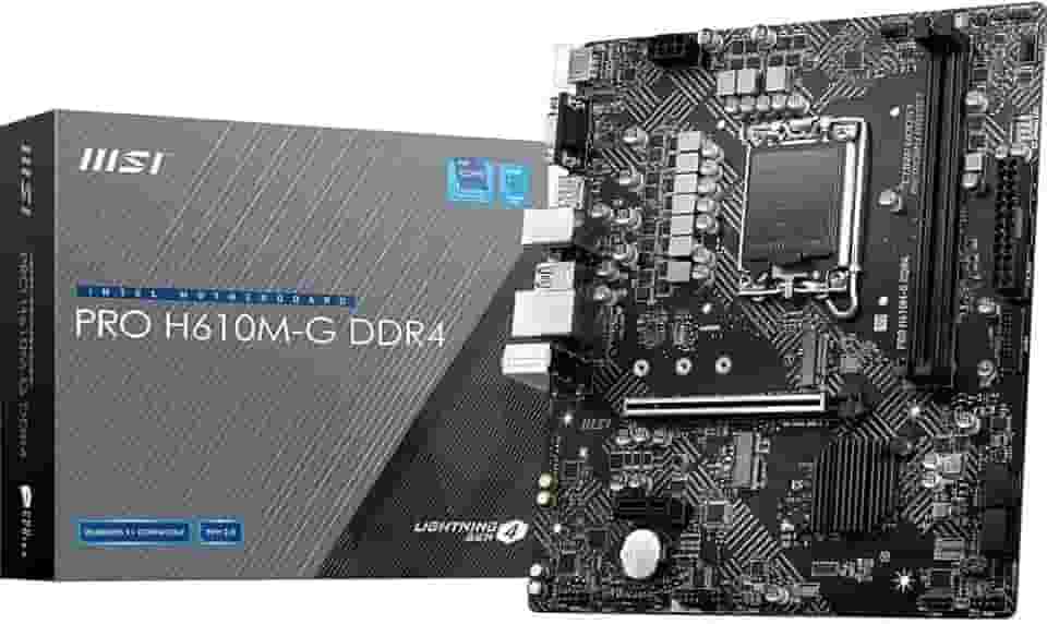 Placa Mãe MSI PRO H610M-G (LGA1700 /2xDDR4/HDMI/VGA/DP/M.2/USB 3.2)