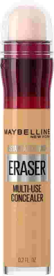Maybelline NY Instant Age Rewind Eraser, Corretivo Líquido Multiuso que Corrige Olheiras e Linhas Finas, Contorna e Ilumina, Alta Cobertura e Fórmula Vegana, Cor 144 Caramel, 6ml