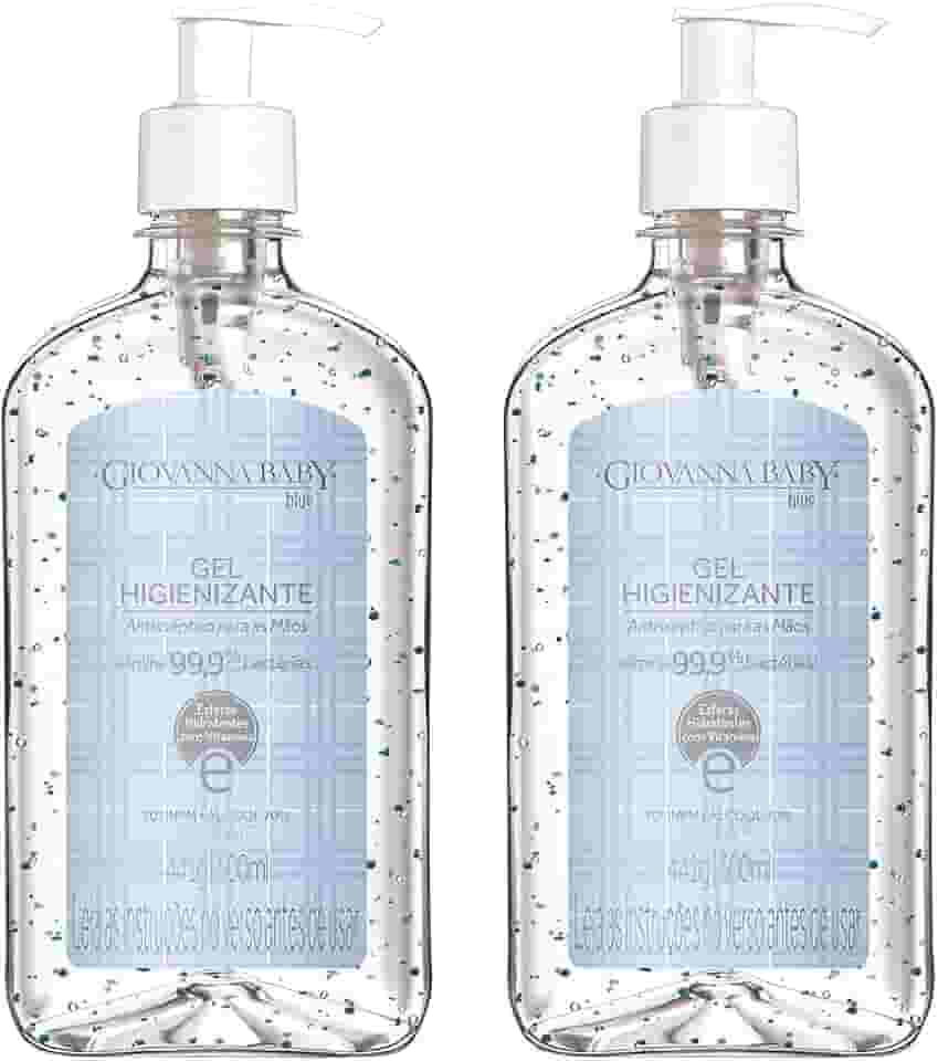 Kit Álcool Gel 70% Giovanna Baby Blue 2 Unidades 500 ml