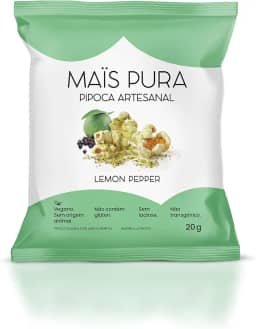 Mais Pura Pipoca Sabor Lemon Pepper 20G