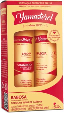 Kit Babosa Shampoo + Creme Multifuncional Capilar Todos Tipos De Cabelo Yama 320ml