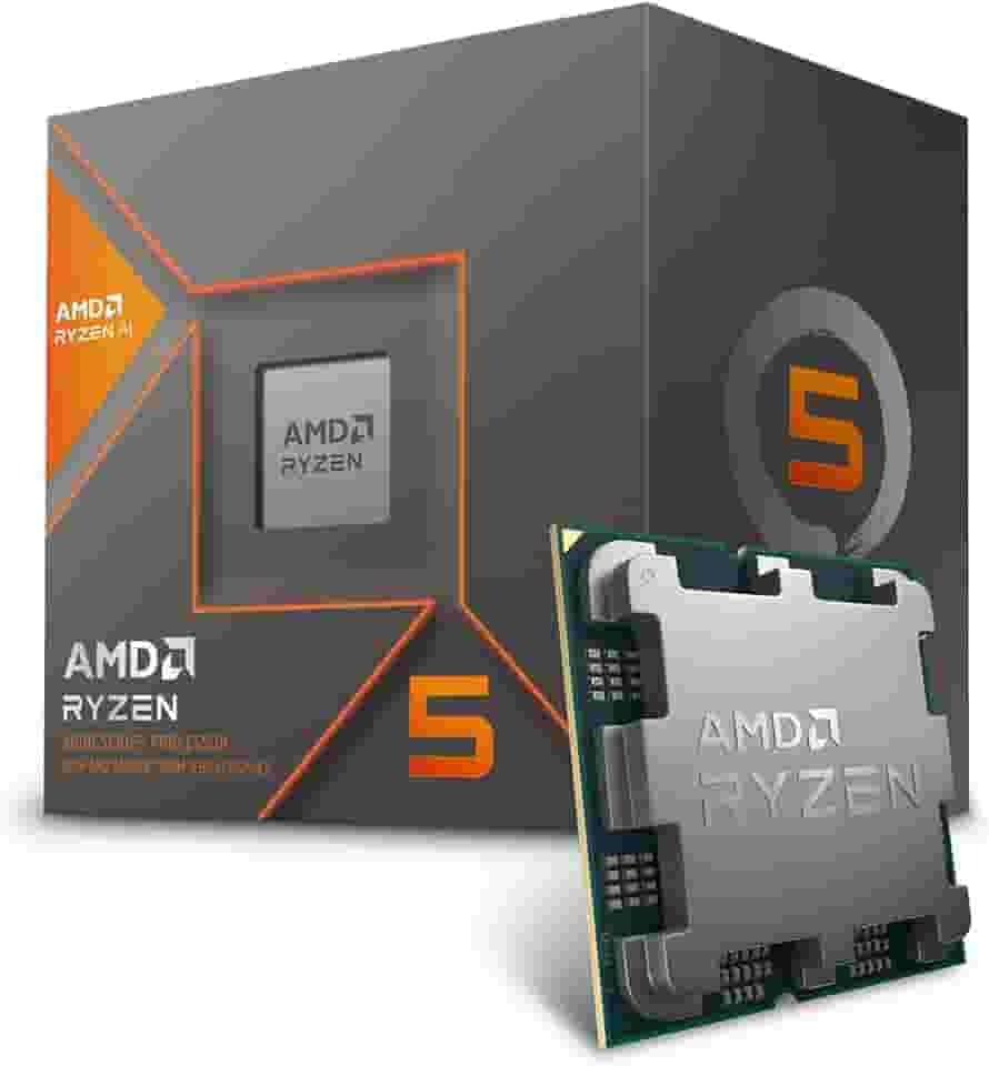 Processador AMD Ryzen 5 8600G Box (AM5/6 Cores/12 Threads/5.0GHz/22MB Cache/Wraith Stealth/Radeon 760M/AMD Ryzen AI)