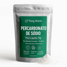Percabonato de sódio, tira manchas multiuso biodegradável 1kg, alto pode de limpeza e branqueamento - Vòng