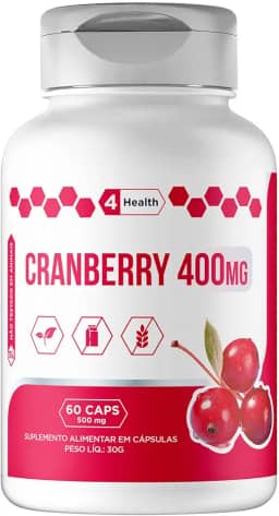 Cranberry 400mg 60 Cápsulas - Tecnologia Americana - Saúde - 4 Health