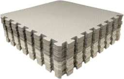 Loja da Maria Kit 12 Tapetes Tatame EVA 50x50x1cm 10mm Tons de Cinza