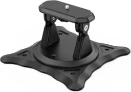 Suporte para projetor, parafuso de 1/4', suporte ajustável com fácil configuração e rotação de 360 graus para a maioria dos projetores, leve 240g (somente suporte) (preto)