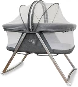 Berço Moisés Portátil Com Balanço Comfy 9kgs Cinza - MaxiBaby