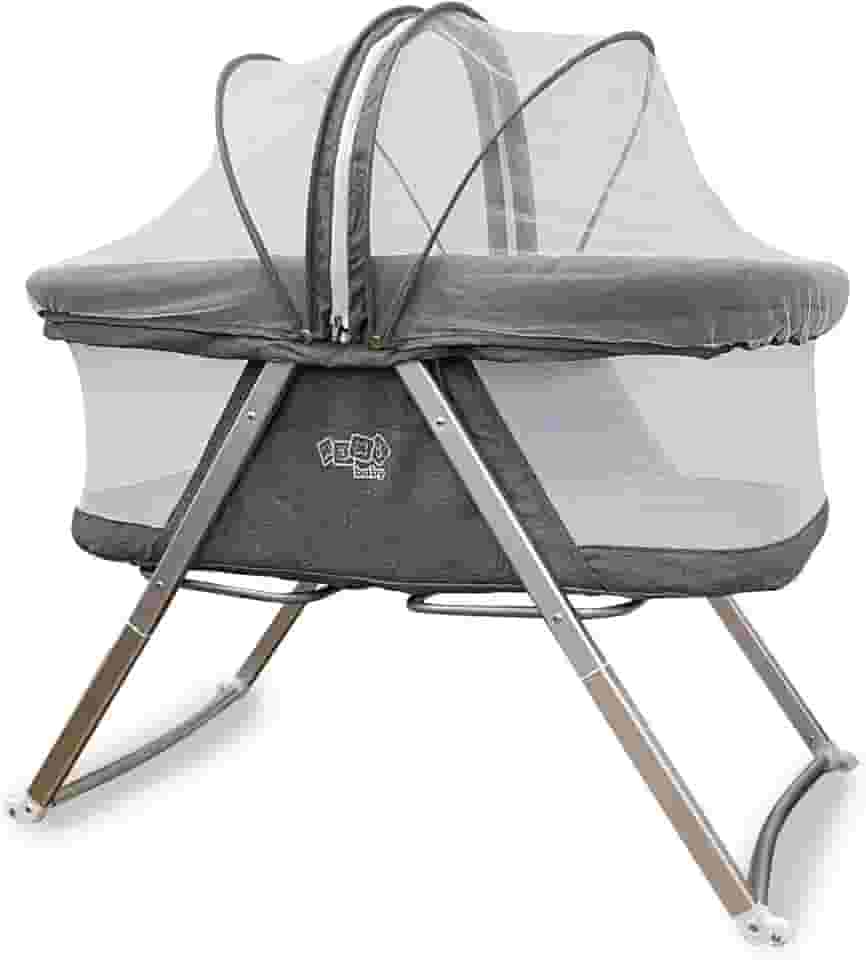 Berço Moisés Portátil Com Balanço Comfy 9kgs Cinza - MaxiBaby