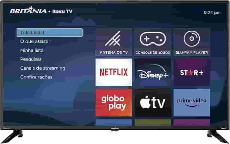 Smart TV 42' Britânia Roku TV Dolby Audio BTV42G6FR2CP