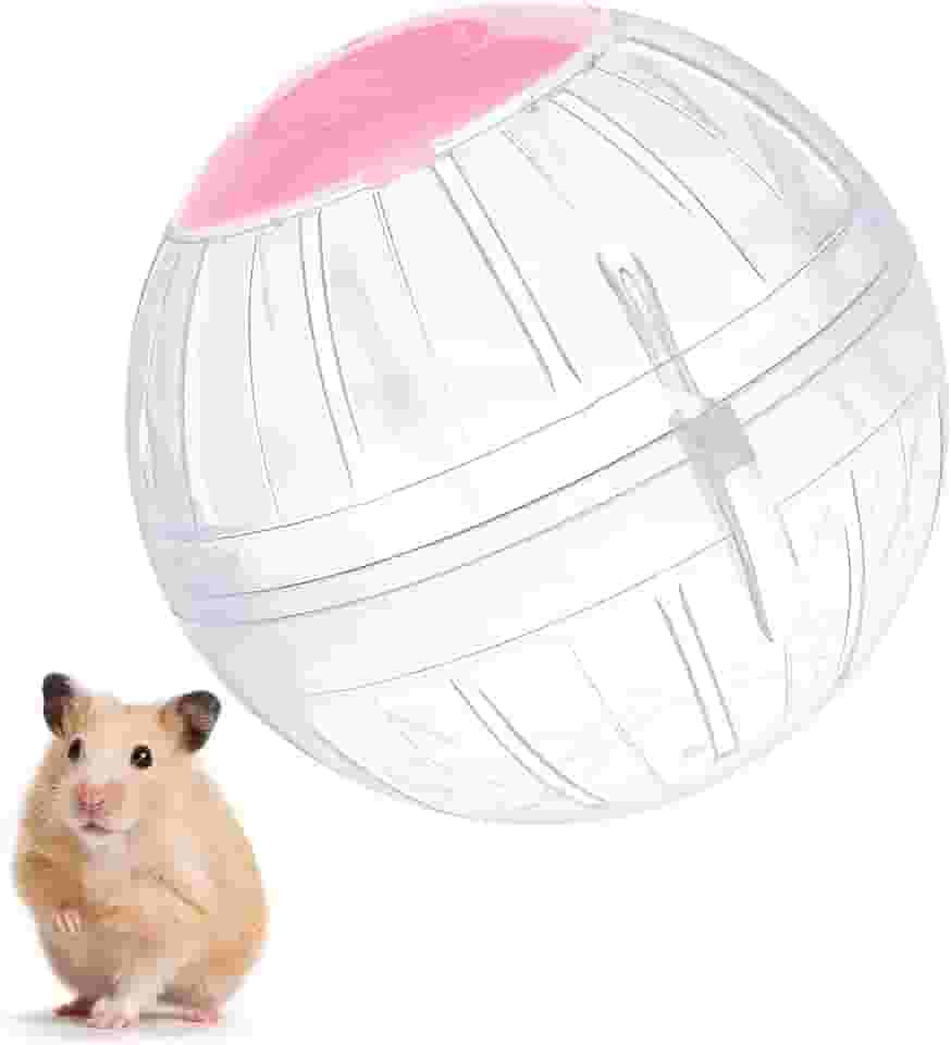 Bola de exercício para hamster, roda de corrida transparente de 14 cm para hamsters anões para reduzir o tédio e aumentar a atividade
