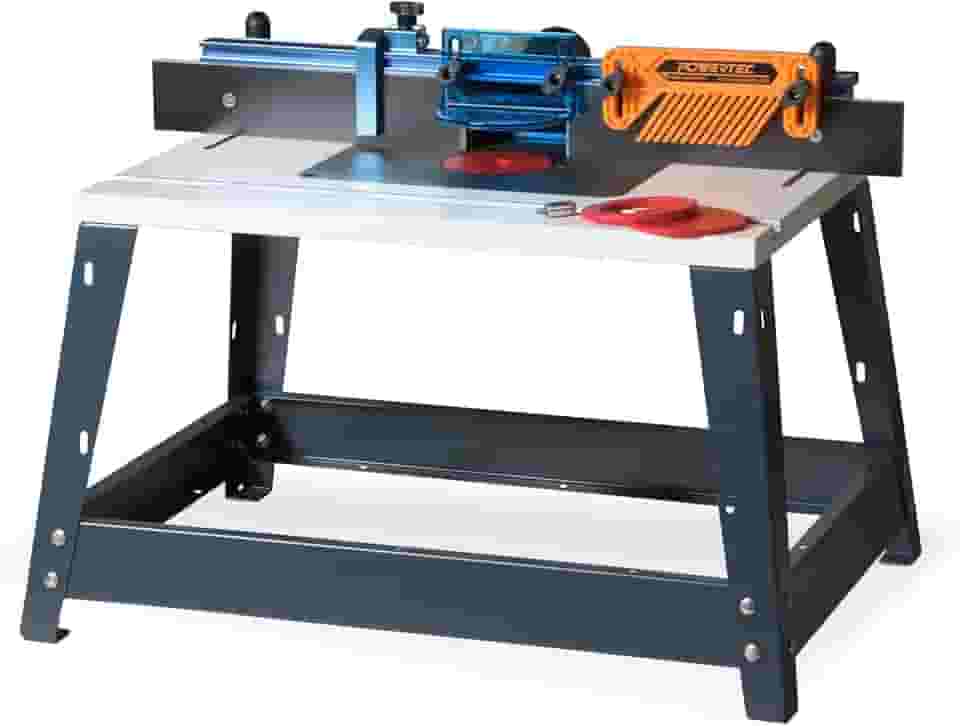 POWERTEC 71402 Conjunto de mesa e cerca para bancada