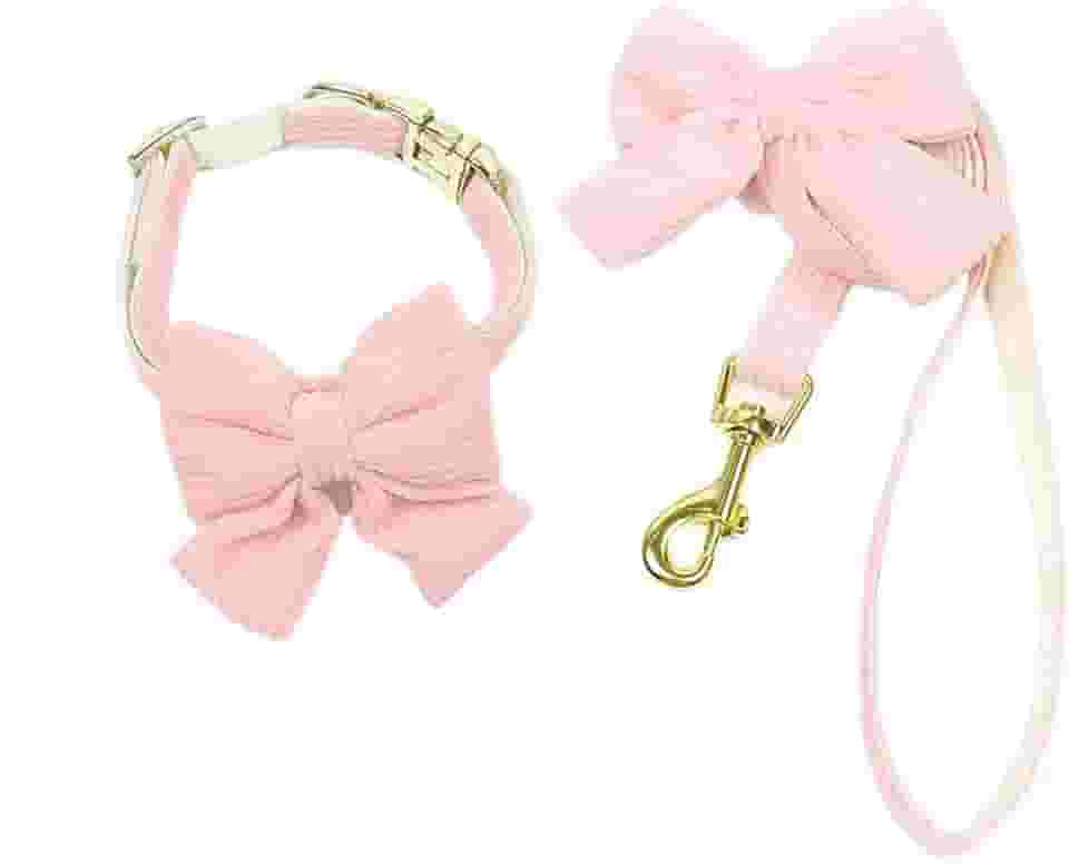 Coleira de veludo cotelê, coleira de cachorro com fivela de metal ajustável para cães pequenos e médios