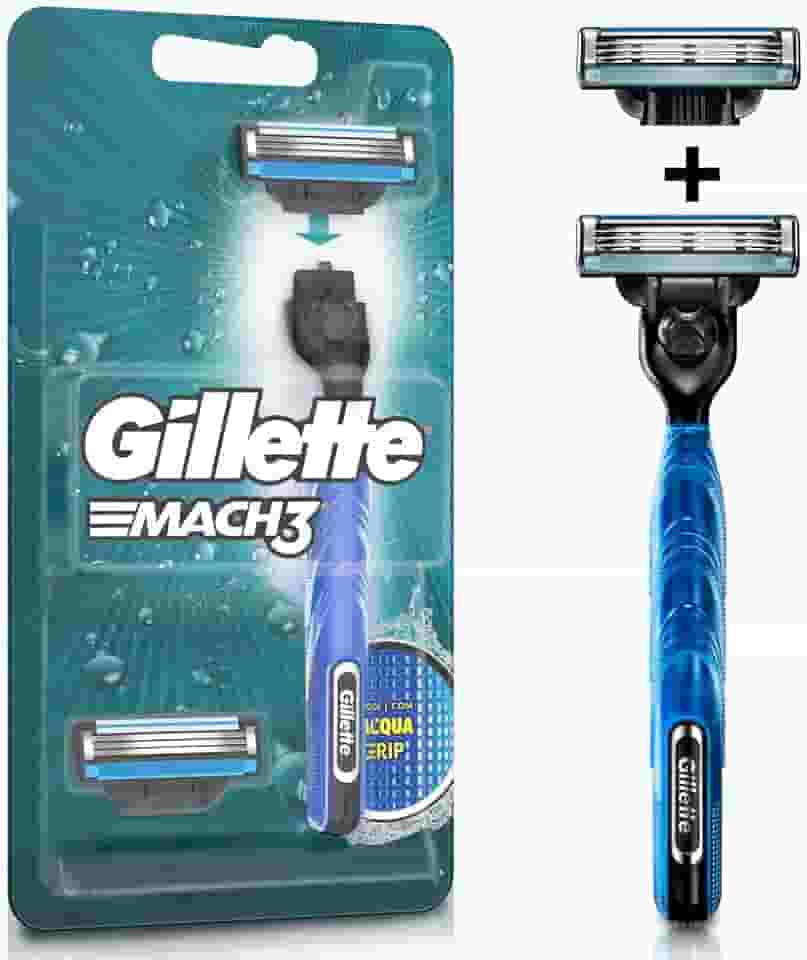 Gillette Aparelho De Barbear Mach3 Acqua-Grip + 2 Cargas
