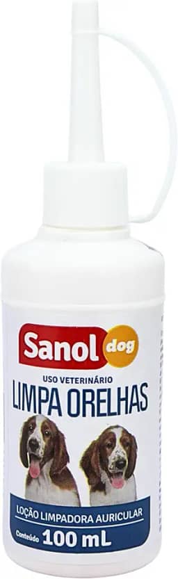 Sanol Dog Limpa Orelhas 100Ml Branco