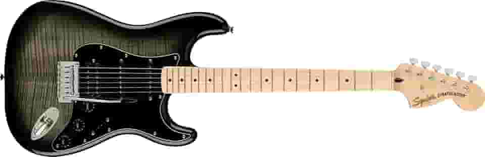 Guitarra elétrica Squier Affinity Series Stratocaster FMT, Black Burst, Maple Fingerboard