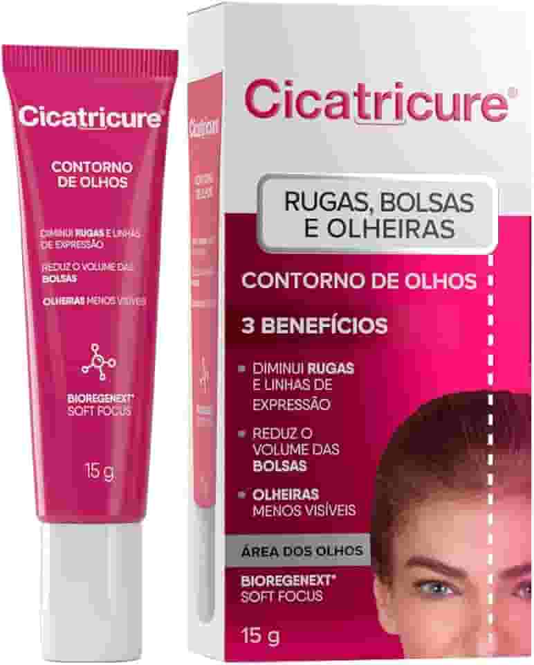 Cicatricure Creme Contorno dos Olhos 15g Para Olheiras Com Efeito Clareador Previne Olheiras e Inchaços Na Região Dos Olhos Aplicação Dia/noite Diminui Rugas com BioRegenext