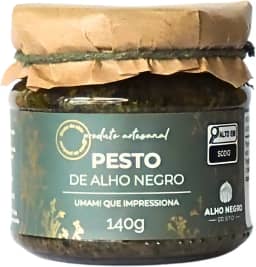 Molho Pesto de Alho Negro 140g - Alho Negro do Sítio