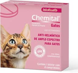 CHEMITEC Chemital Cats Anti-Helmíntico De Amplo Espectro Para Gatos