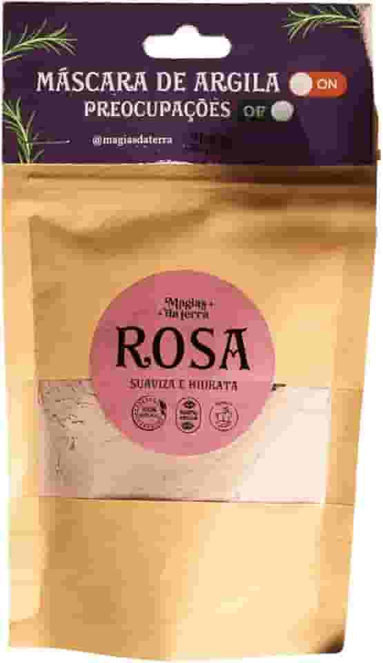 Argila Rosa em Pó SkinCare Hidratante 100g Magias da Terra