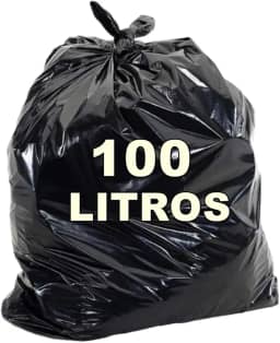 Saco De Lixo Preto 100l Super Reforçado 6 Micra 100 Unid