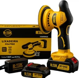 Lixadeira Poli triz 2 Bateria Roto Orbital 5000 Rpm 1000w