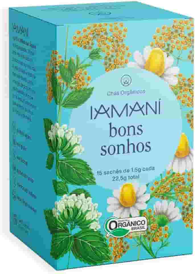 Chá Iamaní Bons Sonhos Camomila Calmante Melissa Orgânicos