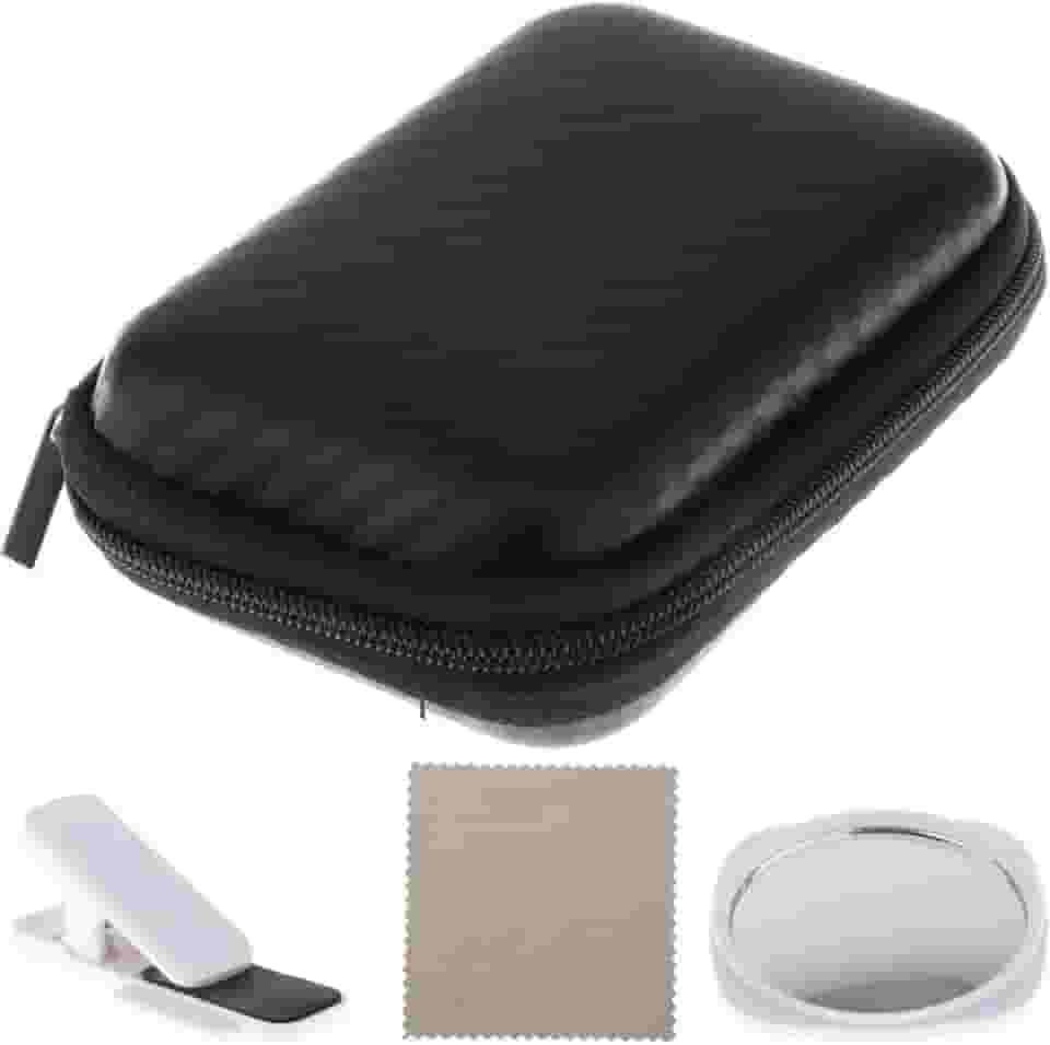 UGPLM Selfie smartphone câmera traseira espelho clipe telefone selfie ferramenta presente para amantes da fotografia portátil para vlog foto vídeo selfie, branco