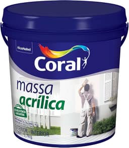 MASSA ACRÍLICA BRANCO 5,7KG - CORAL