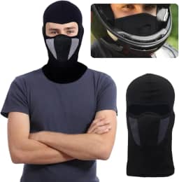 Balaclava Térmica com Proteção UV, Touca Ninja para Moto e Ciclismo, Preta