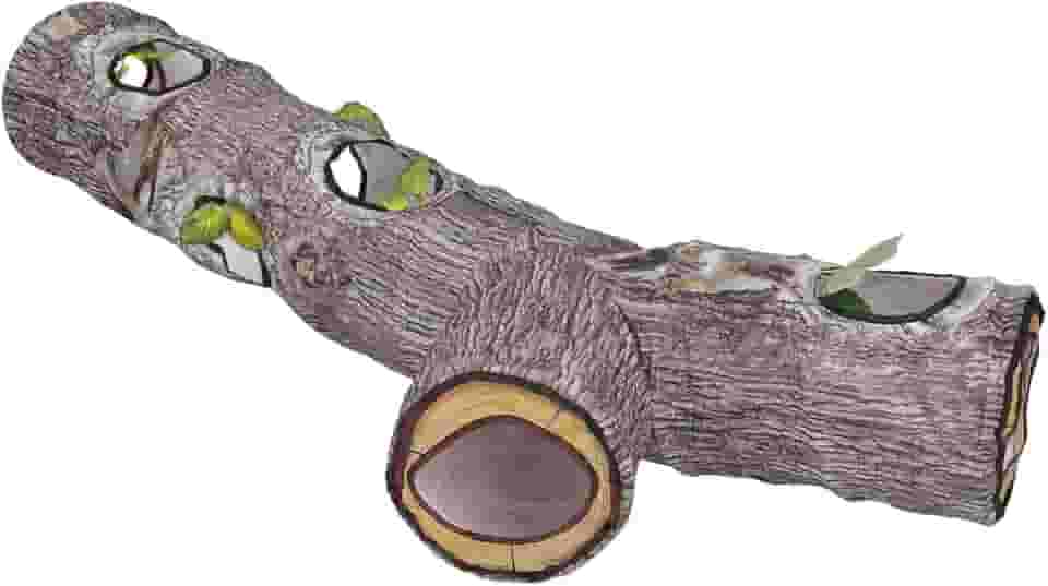 Generic Tubo de Túnel para Gatinhos, Lavável, Realista, Grão de Madeira, Interativo, Grande Espaço, Tecido de Poliéster para Túnel de Gato, para Ambientes Internos, Coelhos e Filhotes