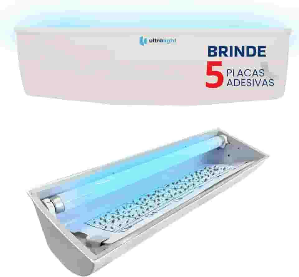 Armadilha Luminosa Mata Mosca Mosquito Insetos + 5 Refis