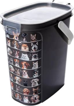 Porta Ração com tampa Hermética e dosador 8,5 L Plasútil