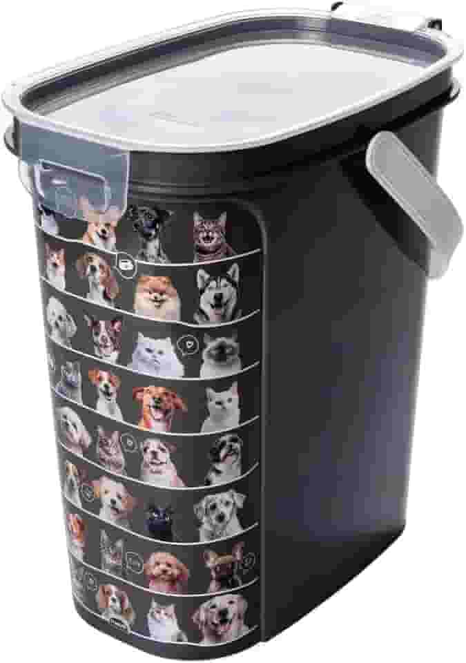 Porta Ração com tampa Hermética e dosador 8,5 L Plasútil