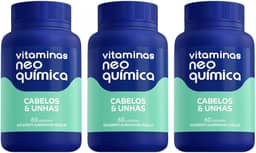 Kit 3 Suplemento Cabelos e Unhas 60 Cápsulas - Neo Química