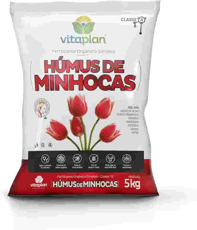 Humus de minhoca 5kg Fertilizante Organico