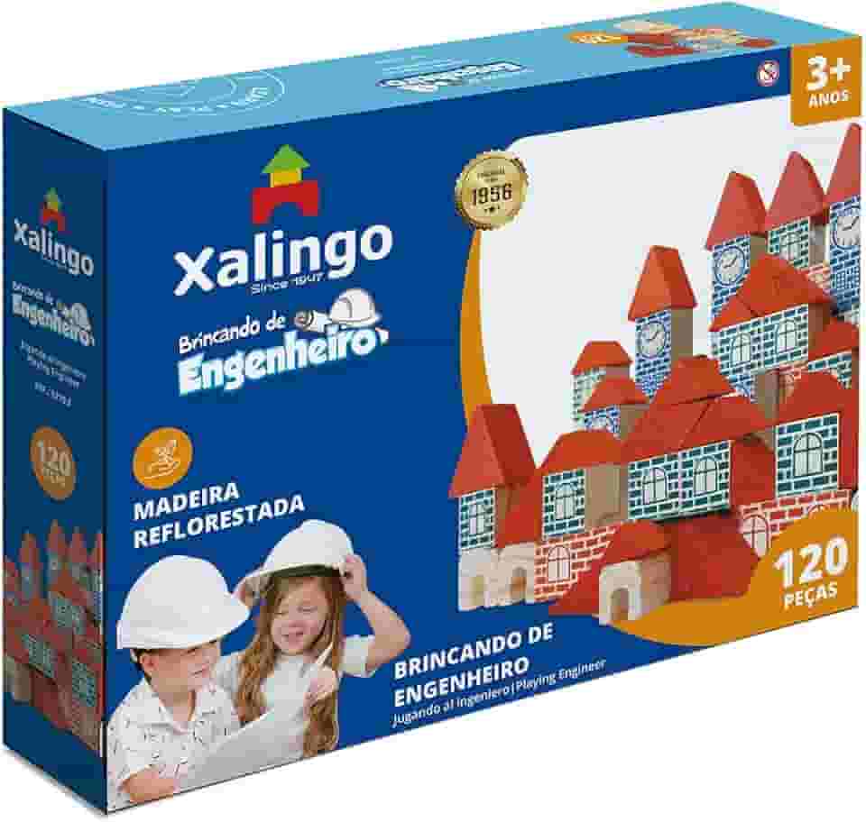 Brincando de Engenheiro 120 Peças Xalingo, Multicor