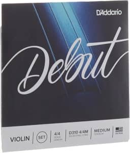 Encordoamento Para Violino Tensão Média D'Addario Bowed Debut D310 4/4M