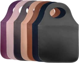 Lixeira Para Carro Couro Ecológico Porta Lixo Universal (Rosa)