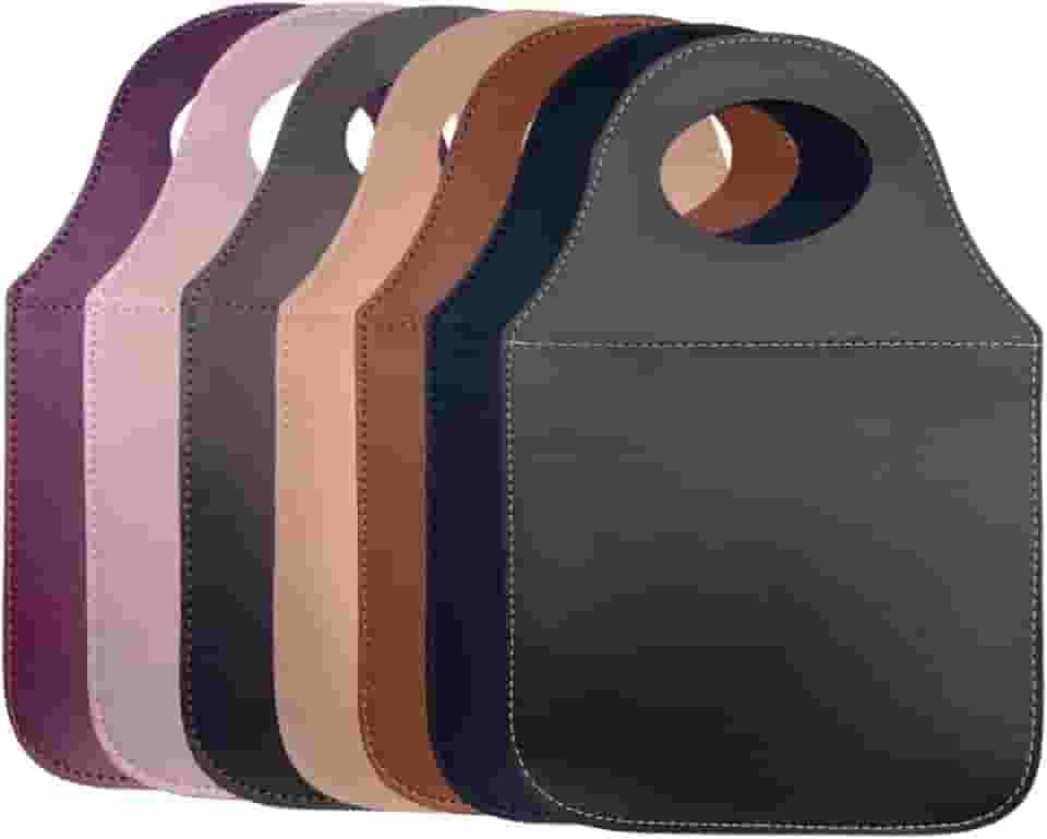 Lixeira Para Carro Couro Ecológico Porta Lixo Universal (Rosa)