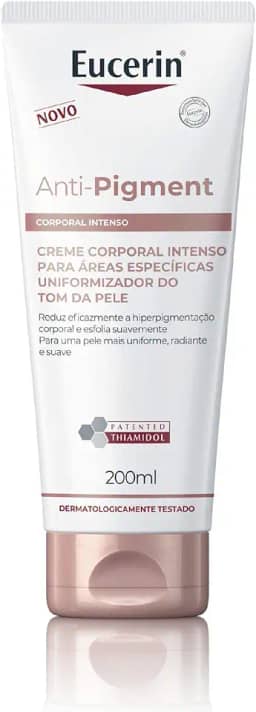 EUCERIN Creme Corporal Antimanchas Intenso 200ml, Anti-Pigment, Clareador Joelho, Coxa e Cotovelo, Thiamidol