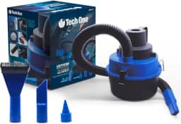 ASPIRADOR AUTOMOTIVO DE PO E LIQUIDO 12V, TECH ONE - PRETO