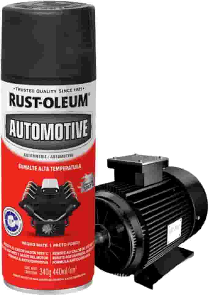 TINTA SPRAY ALTA TEMPERATURA RUST OLEUM 1093 PRETO FOSCO
