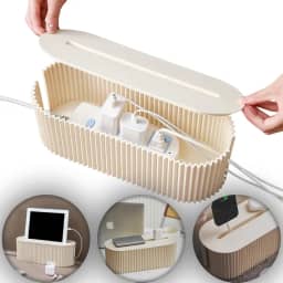 Caixa Organizadora de Fios e Cabos Porta Tomadas Fonte Régua de Energia Protetor Esconder Fios Para Mesa Escritório Casa