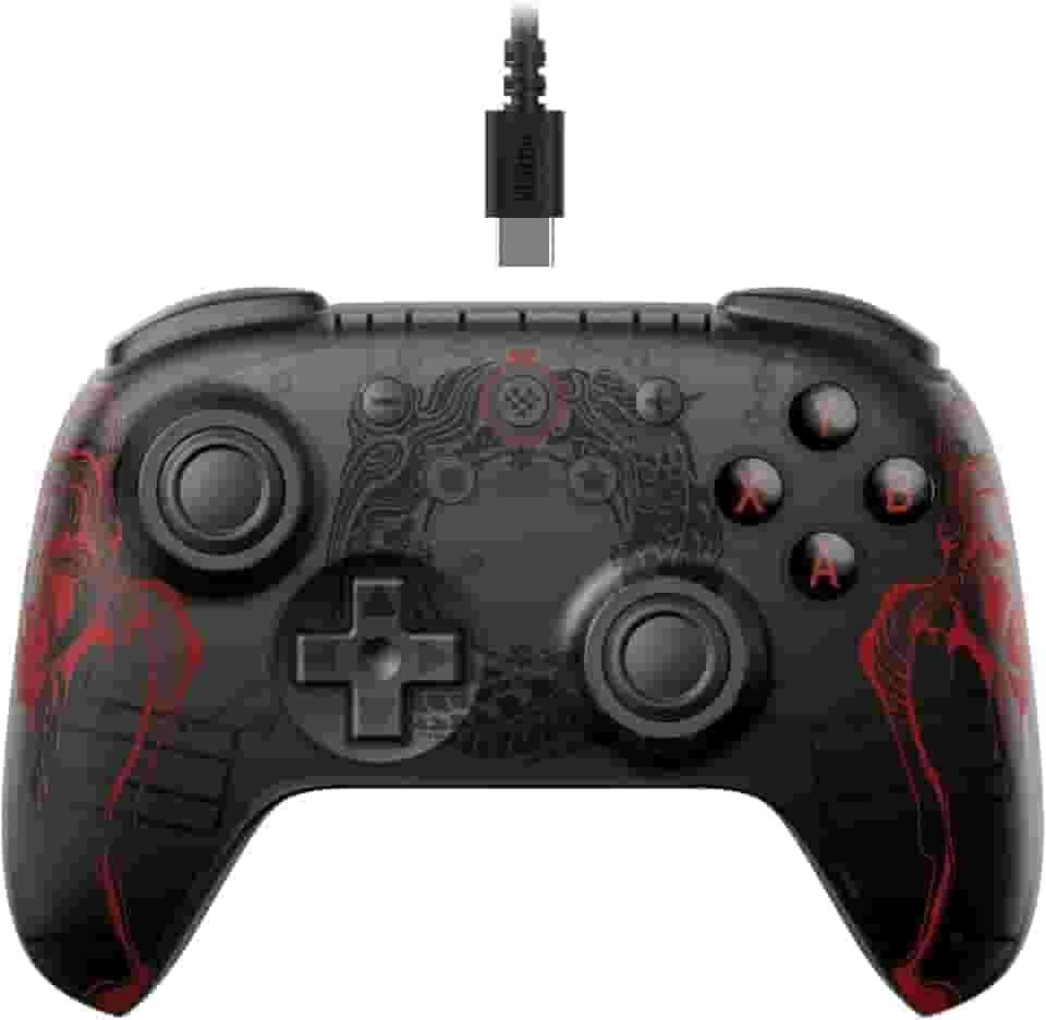 8Bitdo Ultimate 2C Wired Controller for Windows PC and Android, with Hall Effect Joysticks and Hall Triggers, 1000Hz Polling Rate, and Remappable L4/R4 Bumpers - Black Myth: Wukong