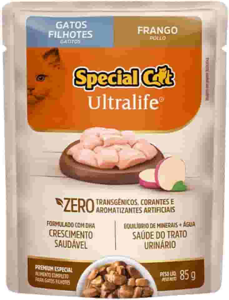 Ração Úmida Special Cat Ultralife para Gatos Filhotes Sabor Frango ao Molho 85g