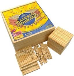 Material Dourado completo 611 peças cx de madeira