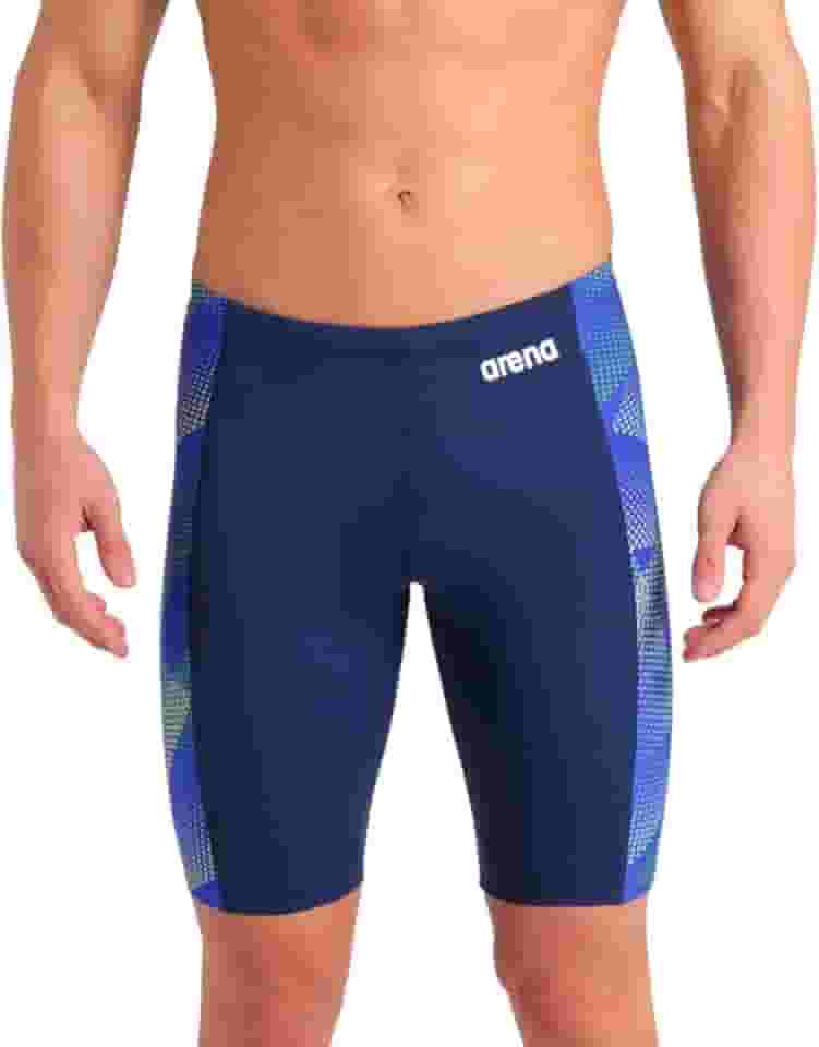 Calções de banho Arena Performance Men's Halftone Swim Jammer Athletic Swimwear Professional Swimsuit arenaMasculino