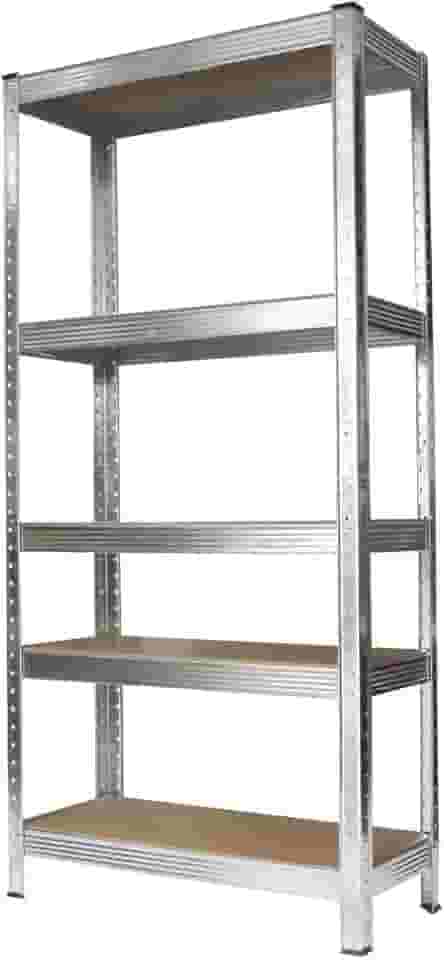 Estante em Aço Galvanizada com 5 prateleiras em Madeira 150kg – TI151A – STROM