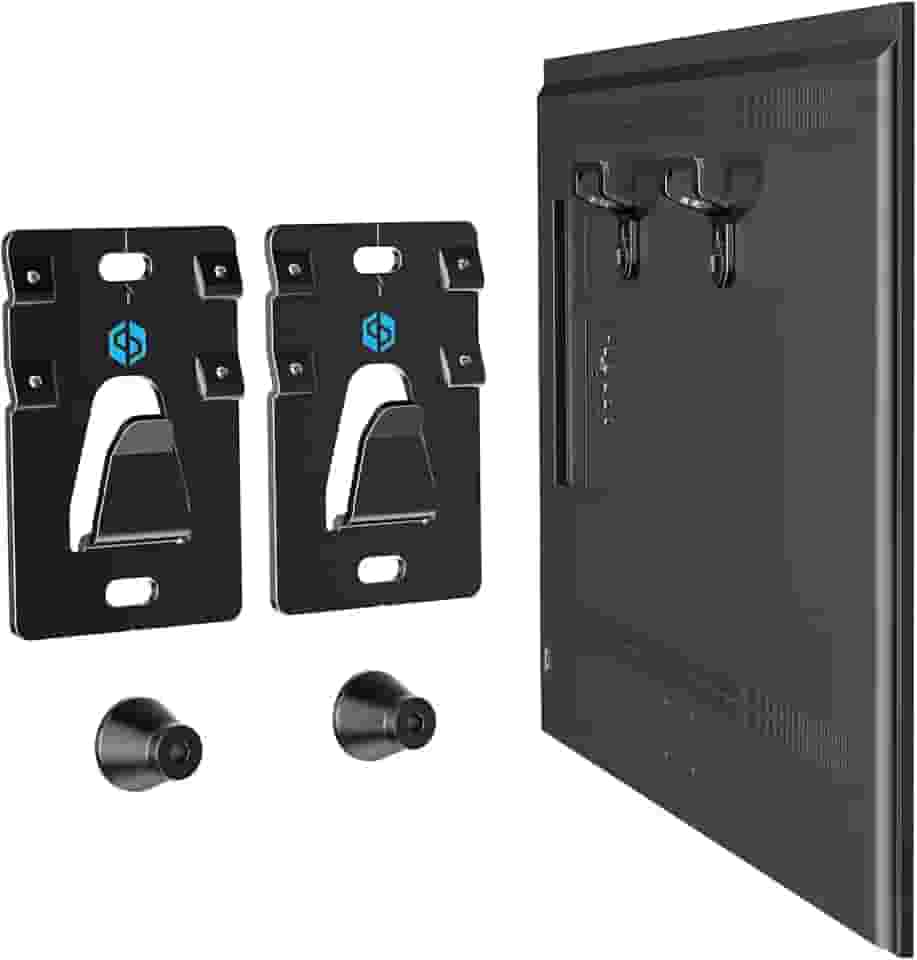 Suporte de parede para TV sem parafuso para a maioria das TVs de 26 a 100 polegadas de até 90 kg, suporte de TV drywall sem broca, suporte de TV de parede de perfil baixo de 1,18 polegadas,